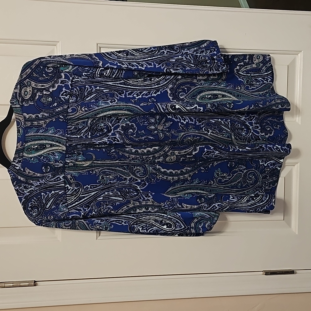Roz & Ali Paisley Blouse 2x - Picture 4 of 6